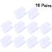 Gatuida 10 Pairs Toe Sleeves for Toe Caps Toe Cap Protector Thumb Protector Gelt Ear Sticker Ceramic Toothbrush Holder Nail Tools for Nail Art Bunion Eversion Corn Stickers White - Buy Online on GoSupps.com