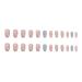 Justotry 24 Pieces Pink Coffin Nails - Sky Blue French Press On Ballerina Fake Nails for Nail Art - Beautiful Artificial Fingernails for Women - Buy Online on GoSupps.com