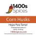 1lb Corn Husks for Mexican Tamales by 1400s Spices - Large & Small Tamale Wrappers - Buy Online on GoSupps.com