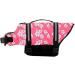 Buy Dog Life Jacket - Swimming Safety Coat & Vest for Small & Large Dogs | Red Flower Design - Perfect for Puppies & Lifeguard Safety - Buy Online on GoSupps.com