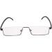 Kokobin Ultra-Light TR90 Reading Glasses with Half-Frame Metal Design - +1.75 Dioptria - Stylish & Comfortable for Men & Women - Includes Case - Buy Online on GoSupps.com