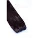 Weft Extensions Real Hair Tress Glamxtensions smooth 100% Remy Indian real hair Human hair - 80cm in the color #04 chocolate brown - hair extension hair compression for sewing