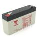 Yuasa NP1.2-6 6V/1.2AH Sealed Lead Acid Battery with F1 Terminal