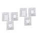 6 Sets Ring Palette Nail Polish Holder Plate Stainless Steel Palette Rings Make up Kit Manicure Palette As Shownx2pcs 7.6x5.1cmx2pcs