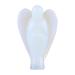 Enixwh angel figure gemstones 1.5in opal stone guardian angel figure healing crystals stone angel polished statue hand -flattering lucky charm Reiki angel gifts for desk decoration