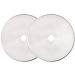 Fiskars 60mm Titanium Rotary Blades - 2 Pack, Silver - Buy Online on GoSupps.com