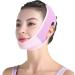 V-Face Facial Mask Bandage - Tighten Double Chin Improve Sleep & Face Firmness - Breathable Pink Purple - Buy Online on GoSupps.com