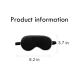 VINMEN Silk Sleep Mask with Double Layer Silk Filling - Black - Buy Online on GoSupps.com