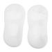 Mikinona 1 Pair Cracked Heel Socks Silicone Moisturizing Socks Cooling Heel Repair Socks Plantar Silicone Socks Heel Sleeves Arch Socks Compression White Beach Ballet Socks Men and Women