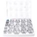 LIANGJUANG Cupping Set Cupping Therapy Set Silicone Cupping Therapy Set 16Pcs Cupping Device Home Glass Cupping Set Chinese Therapy Cupping Set Suction Cupping Therapy Set