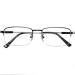 Dibako reading glasses ladies men's reading glasses anti Blue Light Reading devices rectangular semi -glasses unisex ultra -light reader glasses black (size: +1.00)