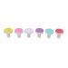 6pcs Nail Cutter Replacement Drill Bit for Kids Electric Nail File Grinding Head Accessory with 6 Colors