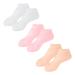FRCOLOR 3 Pairs Gel Socks Foot Socks Against Cracking Men's Socks Lined Socks Men Stocking Gel Socks Foot Care Covers Anti-Moisturising Women's Socks Spa Sebs Man