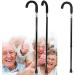 SilteD Non-Slip Walking Stick Black Lightweight Adjustable Aluminum Umbrella Crutches with Comfy Sponge Handle for Elderly Disabled - Buy Online on GoSupps.com