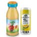 Valfrutta Succhi di Frutta Mela Lot de 48 bouteilles jetables en verre 100 % jus de fruits avec pomme italienne boisson sans alcool 125 ml + 1 bo te de th glac San Benedetto au citron sans sucre