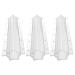 CALLARON Tools 3pcs Vegetable Shaping Mold Strawberry Mold Cucumber Shaping Mold Garden Tool Modeling Flowerpot Toaster Oven 20x5.5cm Transparent