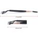 Simple And Convenient Makeup Brush Cosmetic brush Double-end Eyelash Comb Arced Steel Teeth with Angled Brow Brush/Eyeliner Brush eyebrow brush Black - Buy Online on GoSupps.com