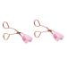 Balacoo 2pcs Magnetic False Eyelash Curler Metal Lashes Clip False Eyelash Clamp Eyelash Curler for False Eyelash Mascara Applicator Magnetic Stripe Major Miss Makeup Tools Pink