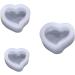 Ciieeo 9 Pcs Silicone Molds Chocolate Stencils for Crafts Crystal Drop Mold Cake Mold Epoxy Resin Heart Mx3pcs Whitex3pcs - Buy Online on GoSupps.com
