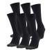 Under Armour Adult Performance Tech Crew Socks, Multipairs 6 Black (6-pairs) Large