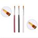 3 Ombre brushes fringe brushes baby boomer brushes gradient brushes black handle 3 pieces (1 pack)