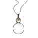 yunestry Loupe Pendant Necklace Gift - 2022 Magnifying Glass Necklace Vintage 10X Magnifying Reading Magnifier Decorative Gift Sweater Chains for Women White