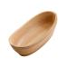 Zerodeko Boat Shaped Sushi Plate Wood Tray Wooden Tray Jewelry Tray Mini Foods Food Plate Dessert Plate Snack 20X11.5X4.5CM Assorted Color