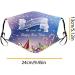 Deholifer Breathable Washable Cotton Face Mask for Adults - Adjustable Christmas Fabric Mouth & Nose Protection - Buy Online on GoSupps.com
