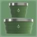 HYDAWAY Collapsible Bowl Set | 2-Pack | Fern Green