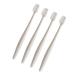 BUIFULSIC 4 pieces bristle toothbrush children's toothbrush toothbrush Treat toothbrush made of wood fine hair toothbrushes Frauenzahnbrushes friendly toothbrush soft fur Miss (1 Pack) khaki