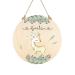 Manufactory lovingly personalized name sign made of wood - door sign for the children's room - motif deer - gift for girls motif greta