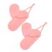 WOONEKY 2pcs Storage Bag Hair Curler Bag Storage Pouch Pink Hotel Storage Bag