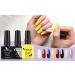 VENALISA Yellow Gel Nail Polish Set - Base and Top Coat | No Wipe Tempered Top Coat | Low Odor Formula | Long Lasting Shine | AU13 - Buy Online on GoSupps.com