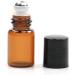 Furnido 25 Pack 2ml Amber Glass Roll on Bottles with Stainless Steel Roller Ball - Perfect for Essential Oils and Perfume - Mini Sample Vials for Cosmetics - Buy Online on GoSupps.com