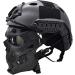 Tactical Skull Mask & Fast Paintball Helmet Set for Full-Face Protection in Paintball & CS Games - BK - Buy Online on GoSupps.com