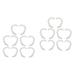 10 Pairs Pads Ears Correction Support Protruding Valgus Correctors Auricle Device for Accessories Clip White Silicone Discreet Ear External Tape Whitex2pcs 4.4x3.6cmx2pcs