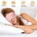 Silk-like Pink Sleep Eye Mask with Elastic Strap Headband - Lightweight & Comfortable for Men and Women, Perfect for Traveling - Buy Online on GoSupps.com
