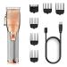 toothgeneric Hair Cutting Tool Barber Professional Fading Blending Hair Clipper Strong Motor Rechargeable Hair Trimmer Professional Electric Hair Cutting kit (Color : CR-34)