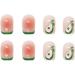 24pcs Avocado French Short False Nails Stick on Press on Glue-on Fake Nails - Nail Art Accessories 0219Y21 - Buy Online on GoSupps.com