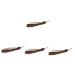FRCOLOR 4 Pieces Beard Razor Blades Barber Razor For Men Razor Holder Barber Razor Folding Knife Razor For Daily Use Hairdressing Blade Folding Stainless Steel
