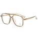 Zhenqi art retro blue light -resistant glasses clear lens blue light blocking uniqu universal frames for women and men tea box