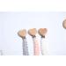Pack of 3 Cotton Pacifier Chains for Newborns - Baby Bibs Strap in Grey | International Shipping - Buy Online on GoSupps.com