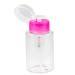 Nail Remover Pump Dispenser Nail Polish Remover Dispenser Empty Clear Push Down Bottle Plastic Pump Liquid Container Rosy 180ml