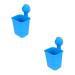 Alipis 2 STK toothbrush organizer for the wall toothbrush storage on the wall toothbrush suction holder Self-adhesive toothbrush holder razor wall bracket child electrical bars bluex2stk 17*11cmx2pcs