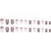 SINLOV Christmas Almond Fake Nails French Long Glitter Snowflake False Nails Maroon Glossy Press on Nails Ballerina Acrylic Full Cover Fake Nail for Women and Girls - Buy Online on GoSupps.com