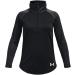 Under Armour Girls' Tech Graphic Half-Zip T-Shirt - Black/White, X-Small - Buy Online on GoSupps.com