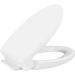 Heavy Duty Traditional SoftClose Elongated Toilet Seat Compatible with TOTO Toilet Seat Replaceable for SS114/SS113/SS154, 2 Choice of Mounting Seat Hardware will Never Loosen, Oval, White