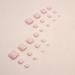 SINLOV Square Fake Toenails Nude Pink Print on False Toe Nails Short Full Cover False Artificial Toenails Nails for Women and Girls - Buy Online on GoSupps.com