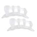 Facynde Silicone Toe Spreader Silicone Toe Separator for Overlapping Toes Relief Small Toe Pressure and Pain Transparent