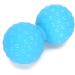 Double Massage Balls for Myofascial Relaxation | Peanut-Shaped Lacrosse Roller for Back Neck Foot & Shoulder - Blue - Buy Online on GoSupps.com